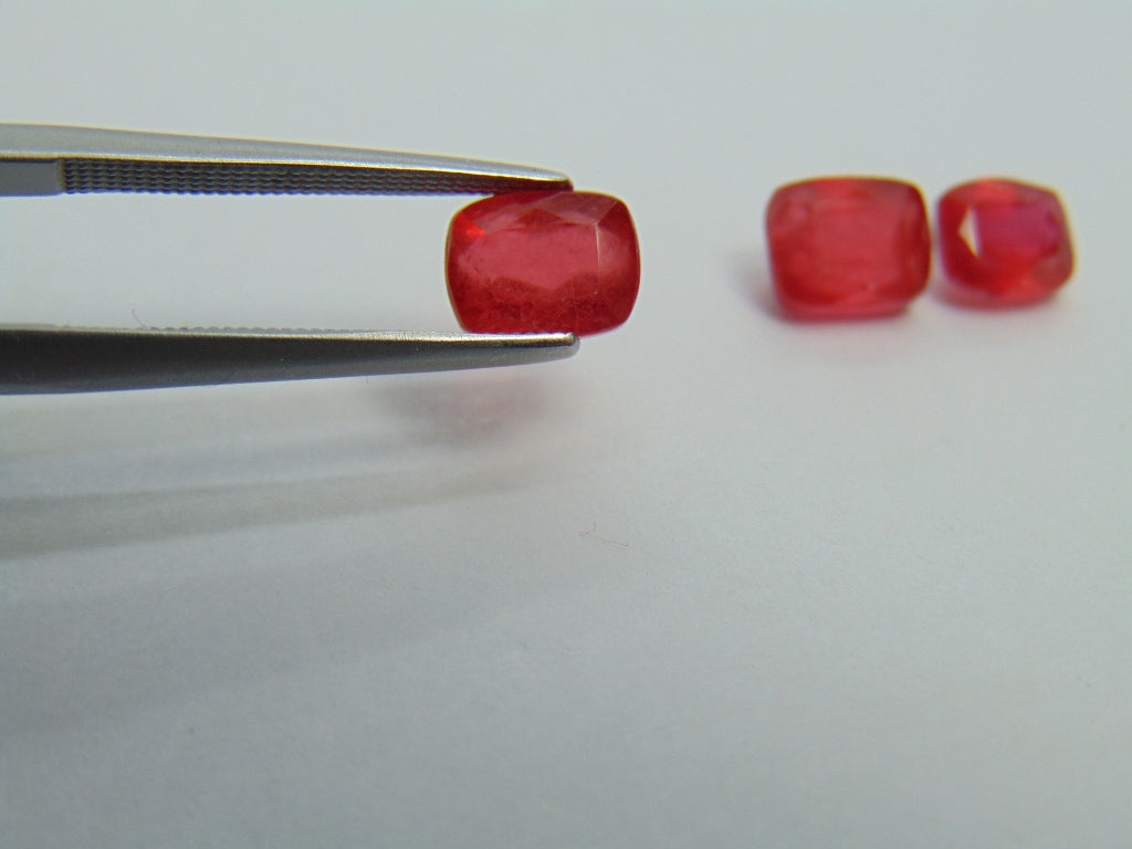 5.03ct Rhodonite 7x5mm 6x5mm