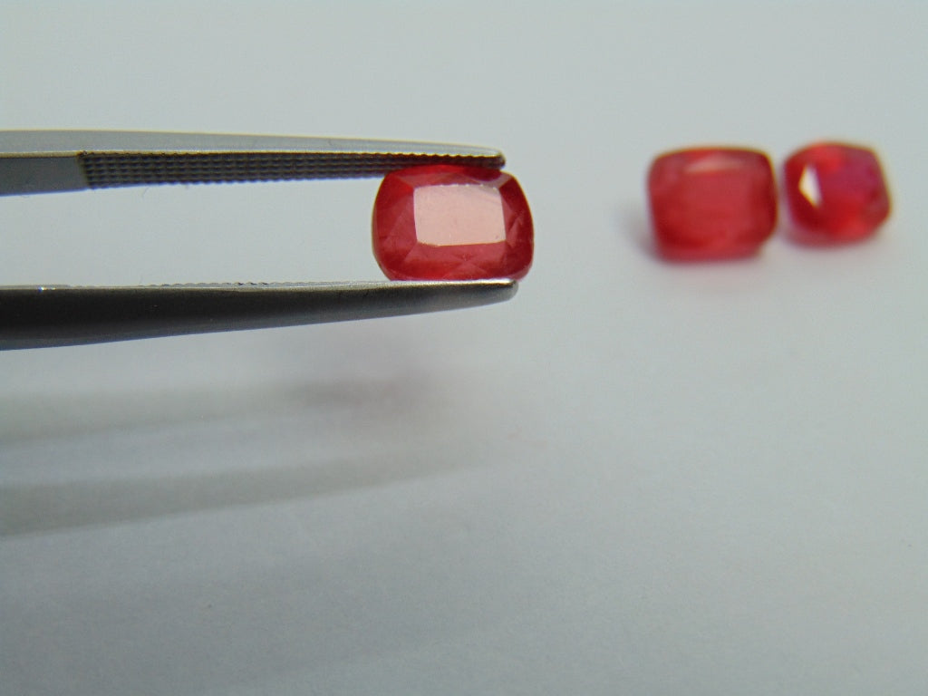 5.03ct Rhodonite 7x5mm 6x5mm