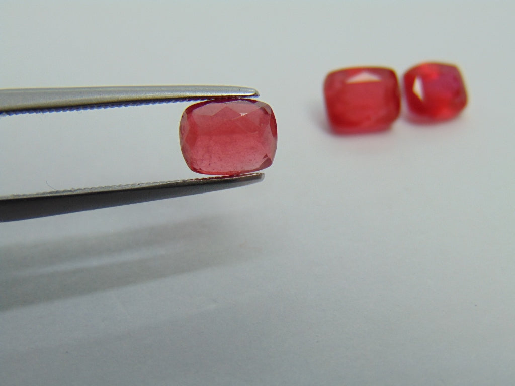 5.03ct Rhodonite 7x5mm 6x5mm