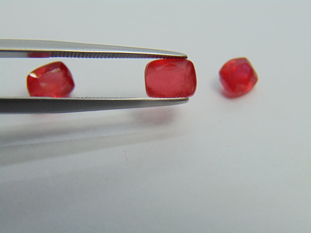 5.03ct Rhodonite 7x5mm 6x5mm