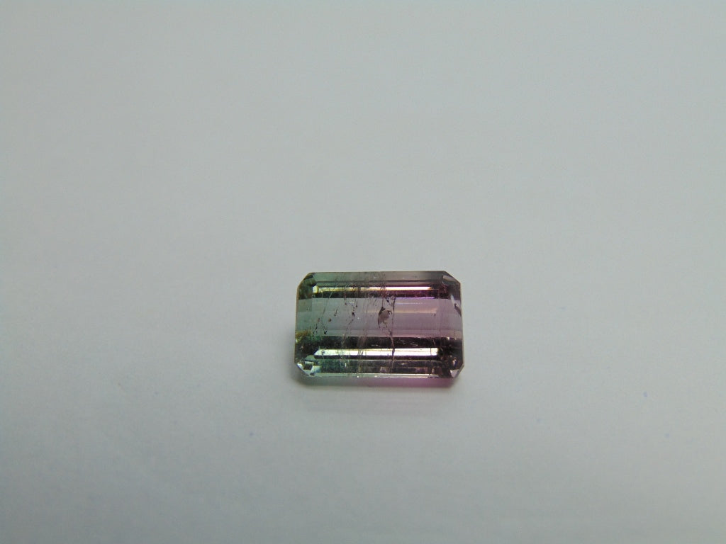 4ct Turmalina Bicolor 11x7mm