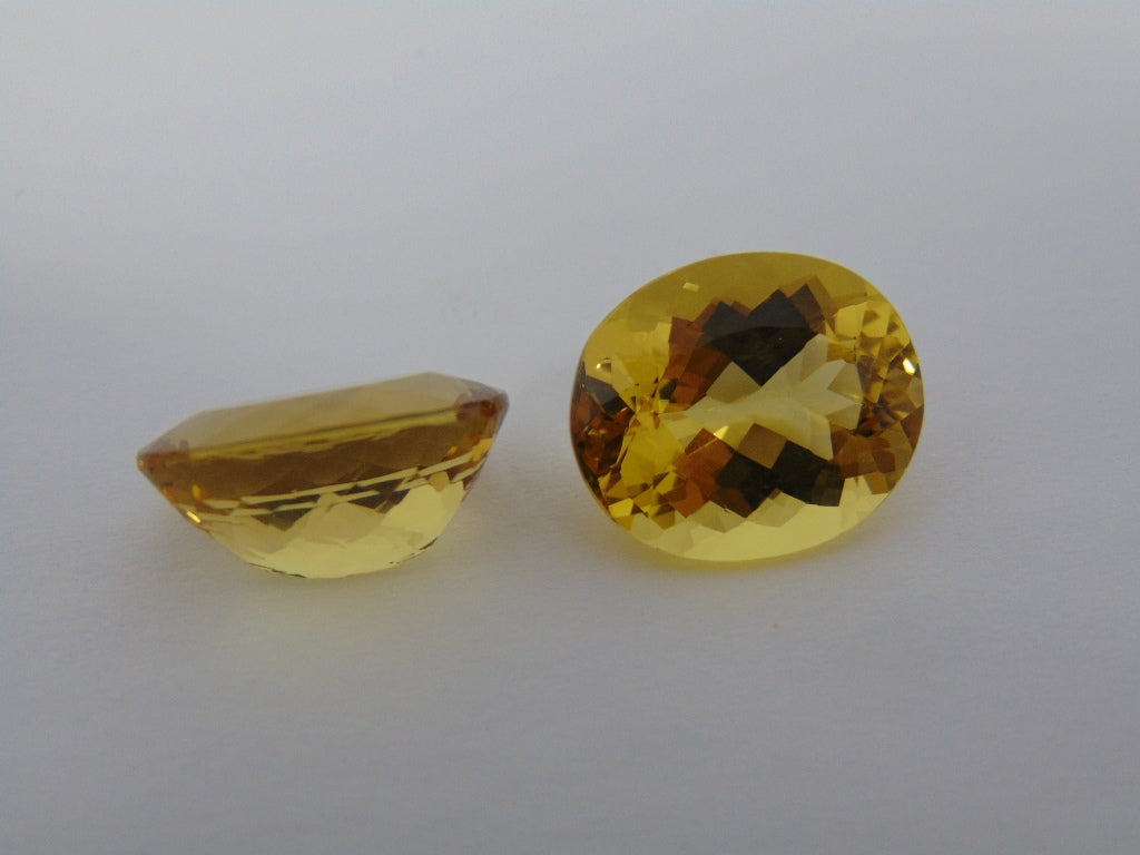 25.20cts Citrine (Pair)