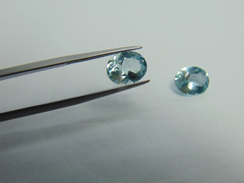 Par de Apatita 5,20ct 10x8mm