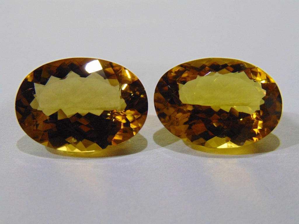 32.70ct Citrine (Pair)