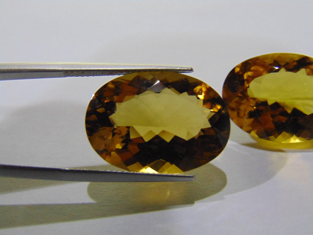 32.70ct Citrine (Pair)