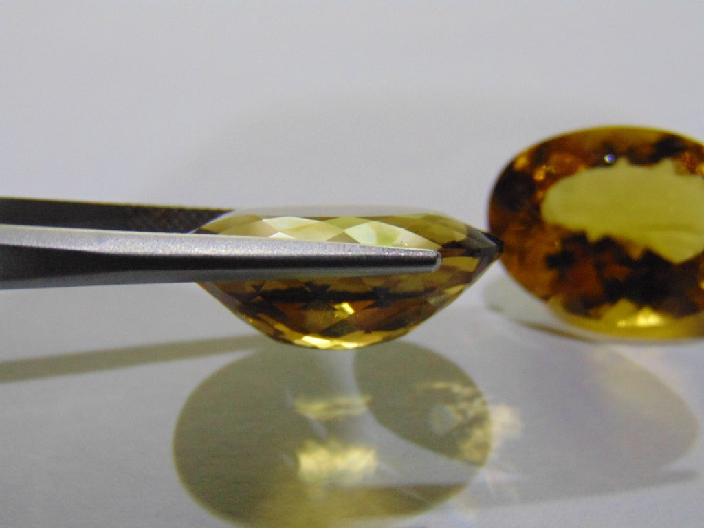 32.70ct Citrine (Pair)