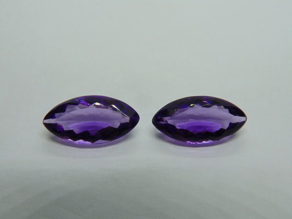 13.50ct Amethyst Pair 20x10mm