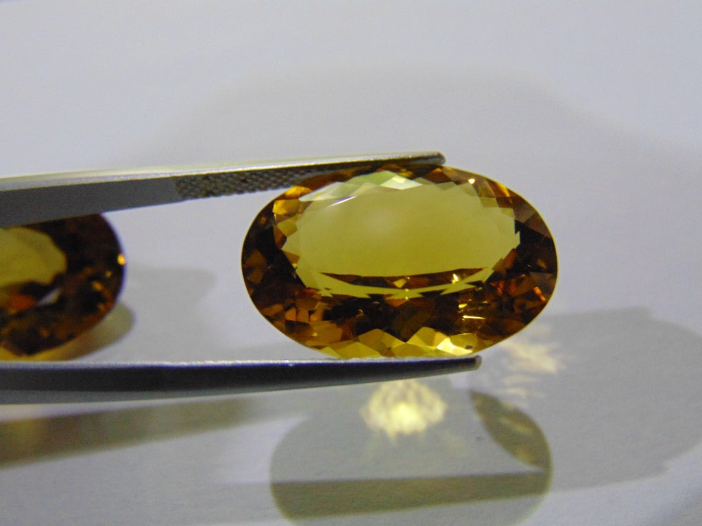 32.70ct Citrine (Pair)