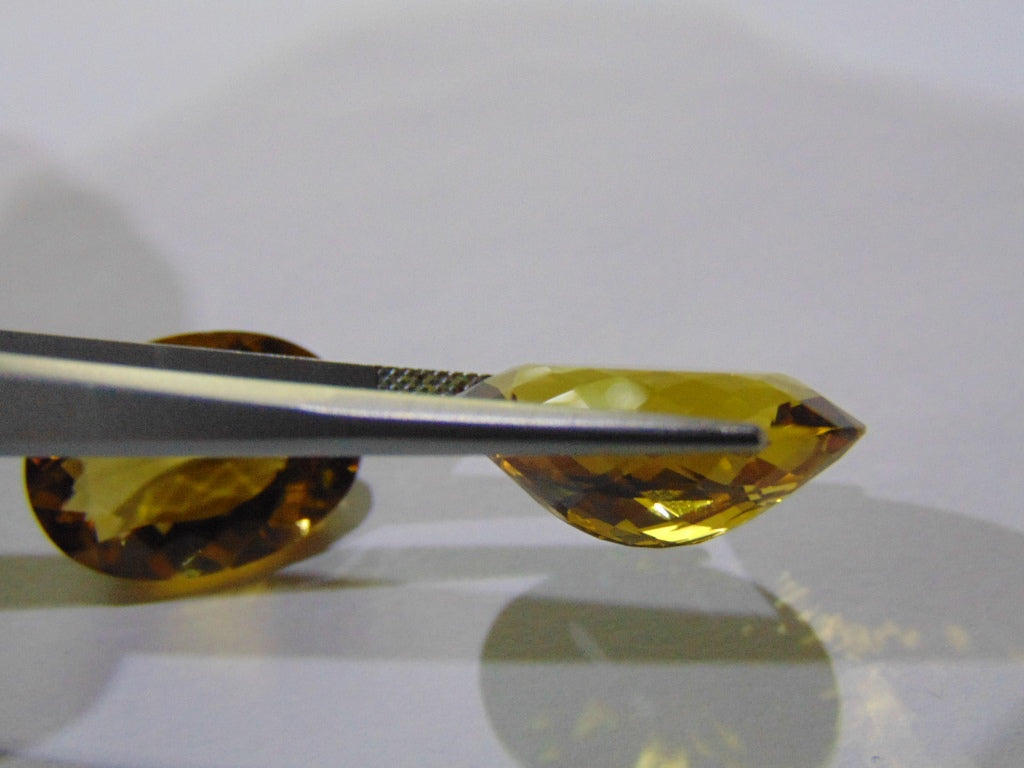 32.70ct Citrine (Pair)