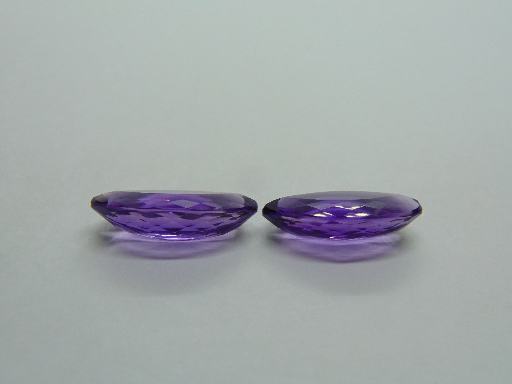 13.50ct Amethyst Pair 20x10mm