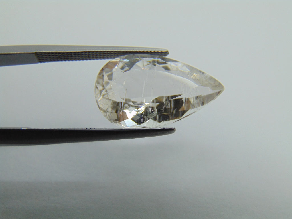 Morganita 6,70ct com agulha 18x10mm