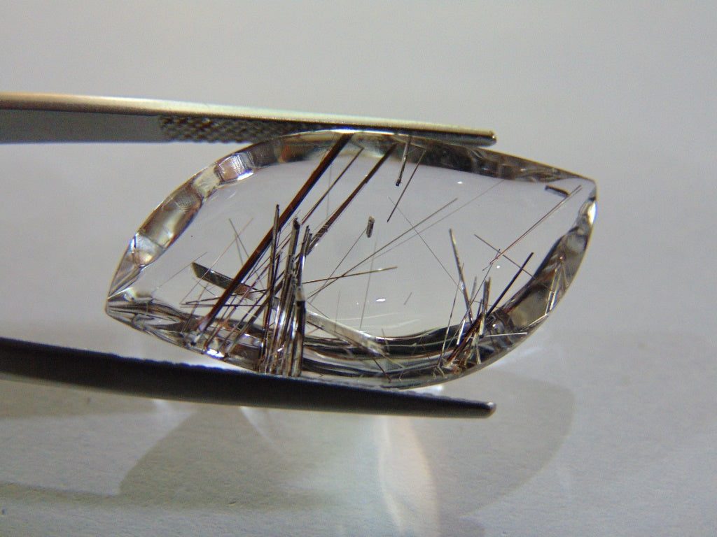 Inclusão de quartzo 19,50ct 28x15mm