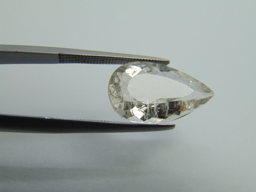 Morganita 6,70ct com agulha 18x10mm