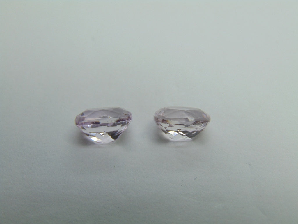 4.98ct Kunzite Pair 9x7mm