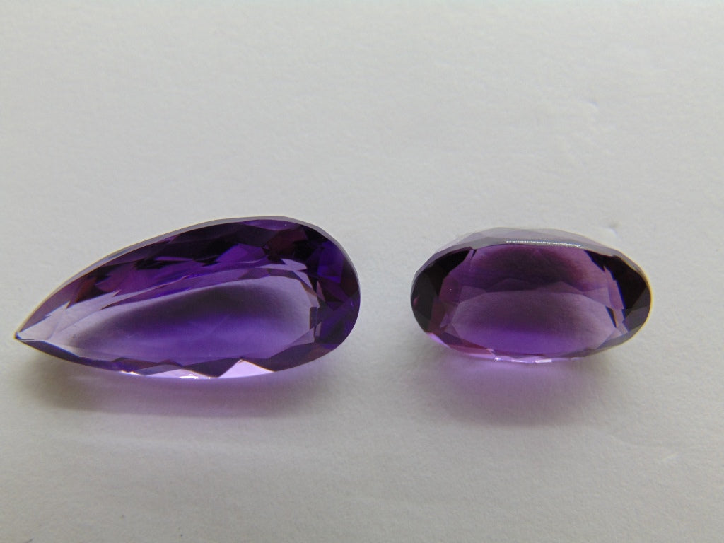 14.10ct Amethyst 21x10mm 14x10mm