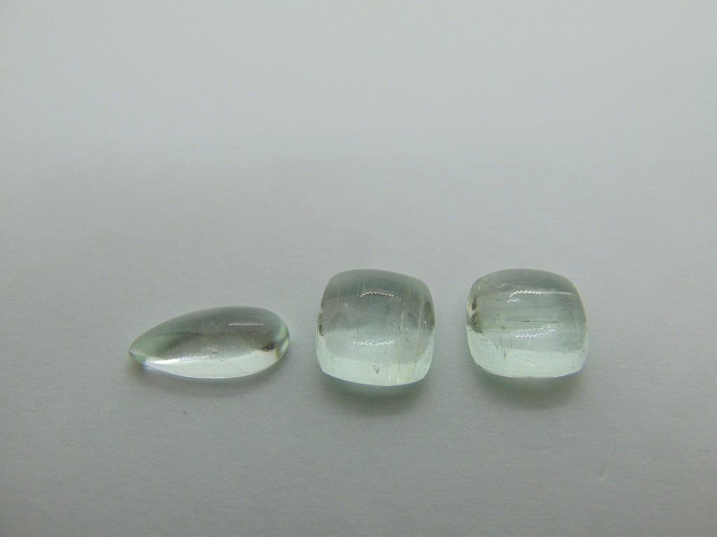 14,80ct Beryl Cabochão 15x7mm 11mm