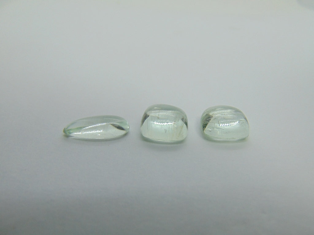 14,80ct Beryl Cabochão 15x7mm 11mm