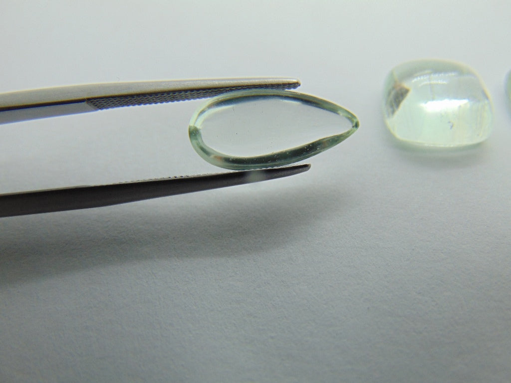 14,80ct Beryl Cabochão 15x7mm 11mm