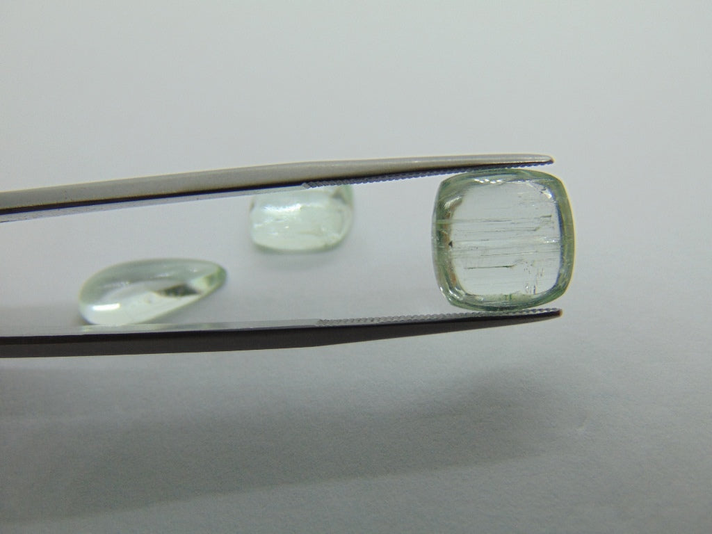 14,80ct Beryl Cabochão 15x7mm 11mm