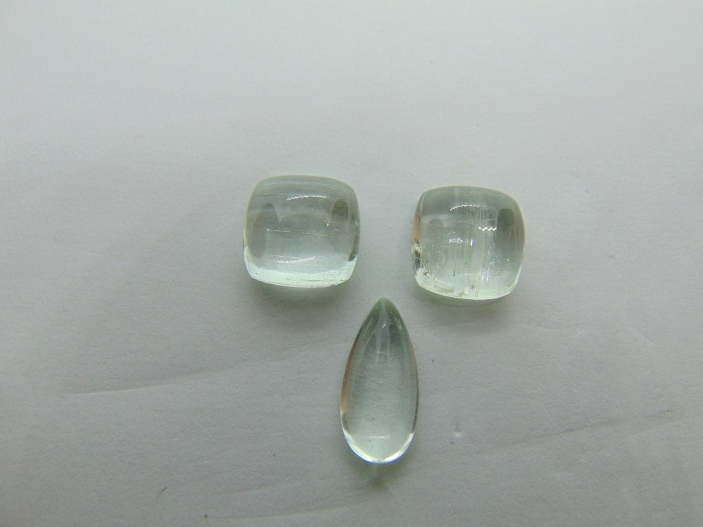 14,80ct Beryl Cabochão 15x7mm 11mm