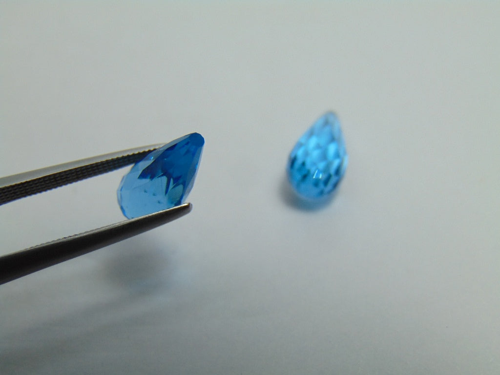 8ct Topaz Pair 13x6mm