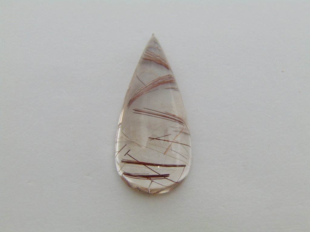 Inclusão de quartzo 30,50ct 35x16mm