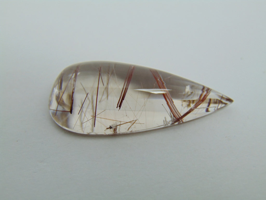 Inclusão de quartzo 30,50ct 35x16mm