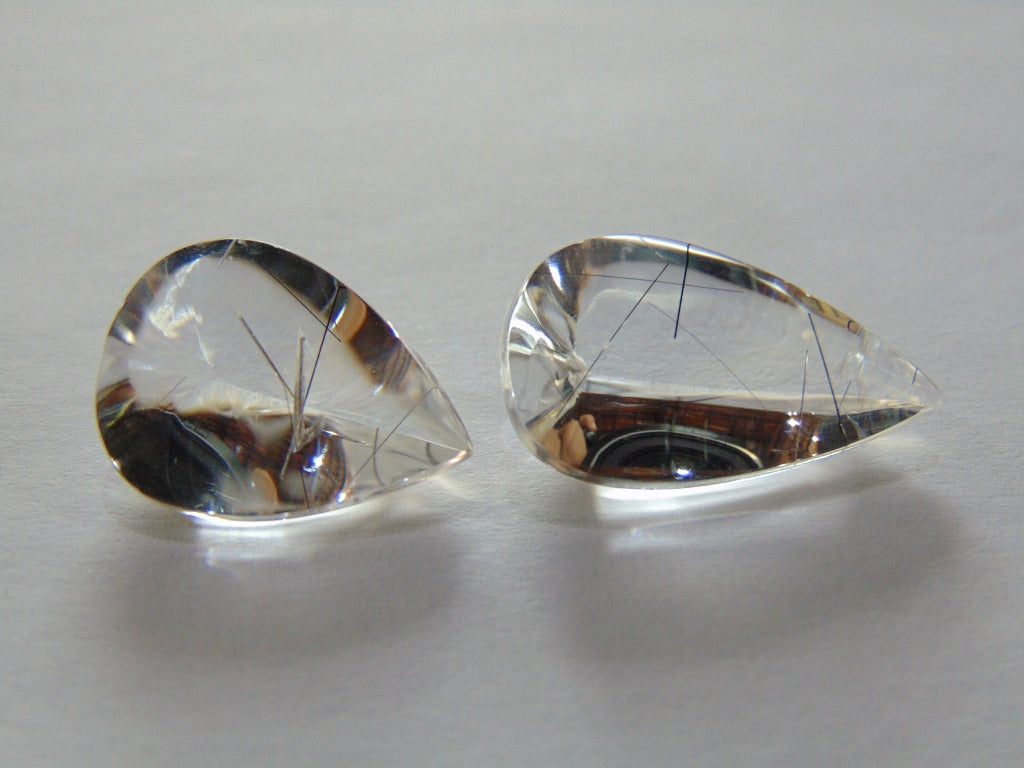 Inclusão de quartzo 21,40 ct 23x13mm 19x14mm