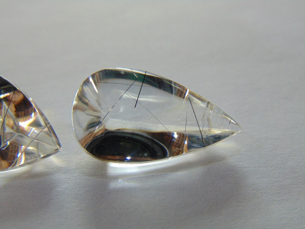 Inclusão de quartzo 21,40 ct 23x13mm 19x14mm