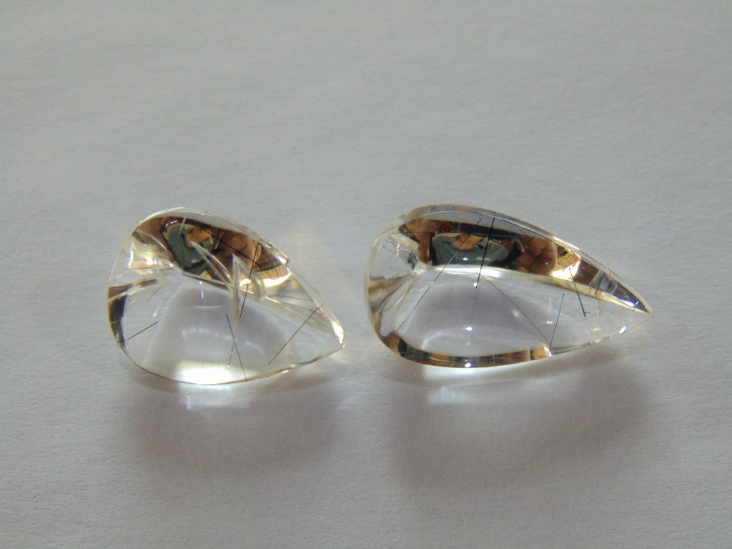 Inclusão de quartzo 21,40 ct 23x13mm 19x14mm