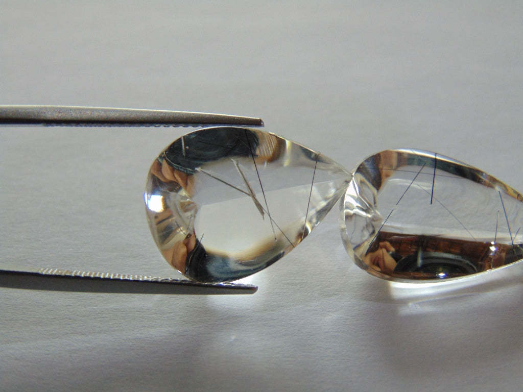 Inclusão de quartzo 21,40 ct 23x13mm 19x14mm