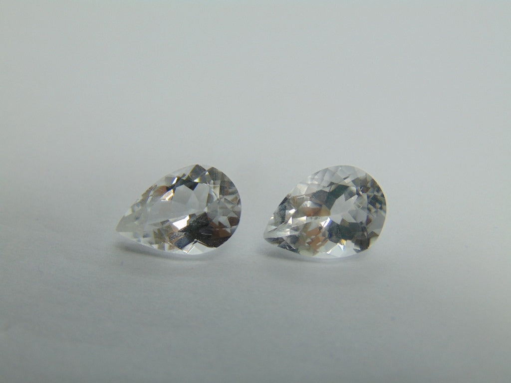 Par de Topázios 8,28ct 12x9mm