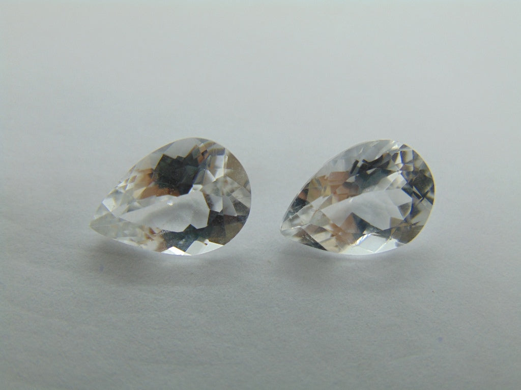 Par de Topázios 8,28ct 12x9mm