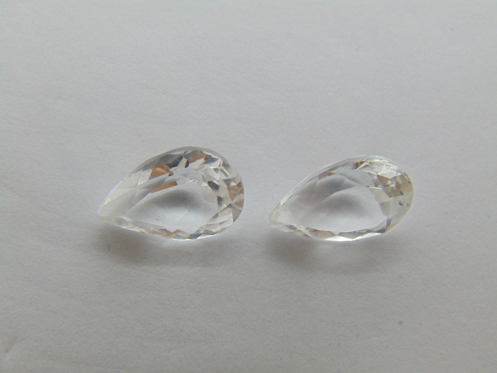 8.28ct Topaz Pair 12x9mm