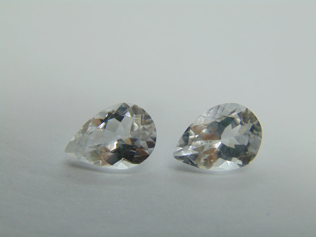 8.28ct Topaz Pair 12x9mm