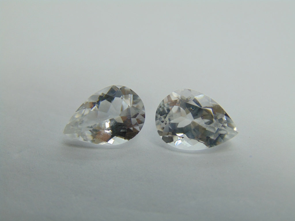 Par de Topázios 8,28ct 12x9mm