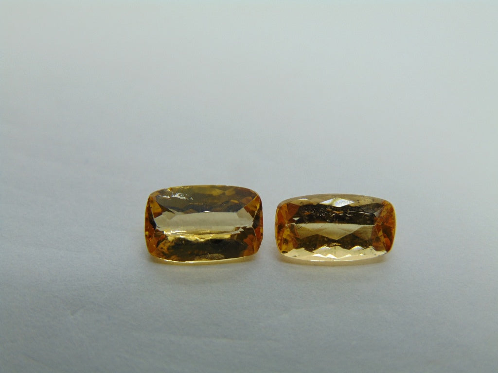 3.28ct Imperial Topaz 9x6mm 9x5mm