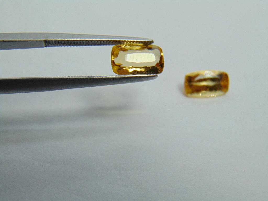 Topázio Imperial 3,28ct 9x6mm 9x5mm