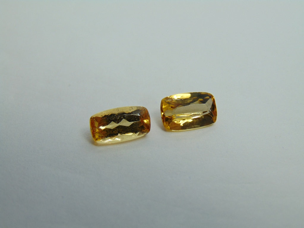 3.28ct Imperial Topaz 9x6mm 9x5mm