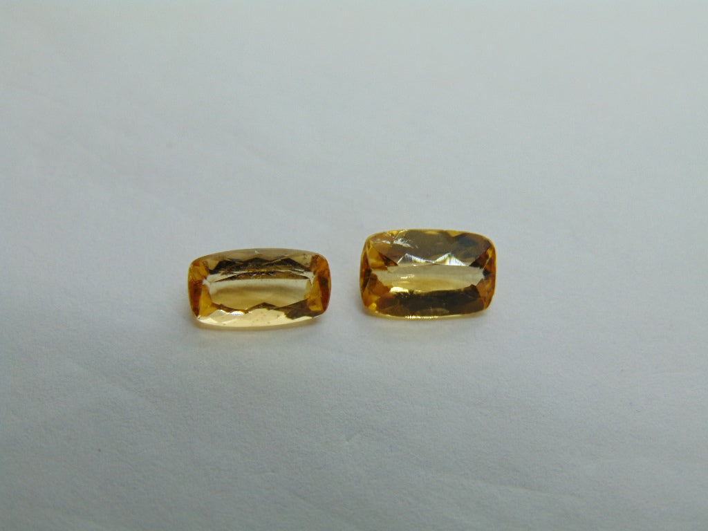 3.28ct Imperial Topaz 9x6mm 9x5mm