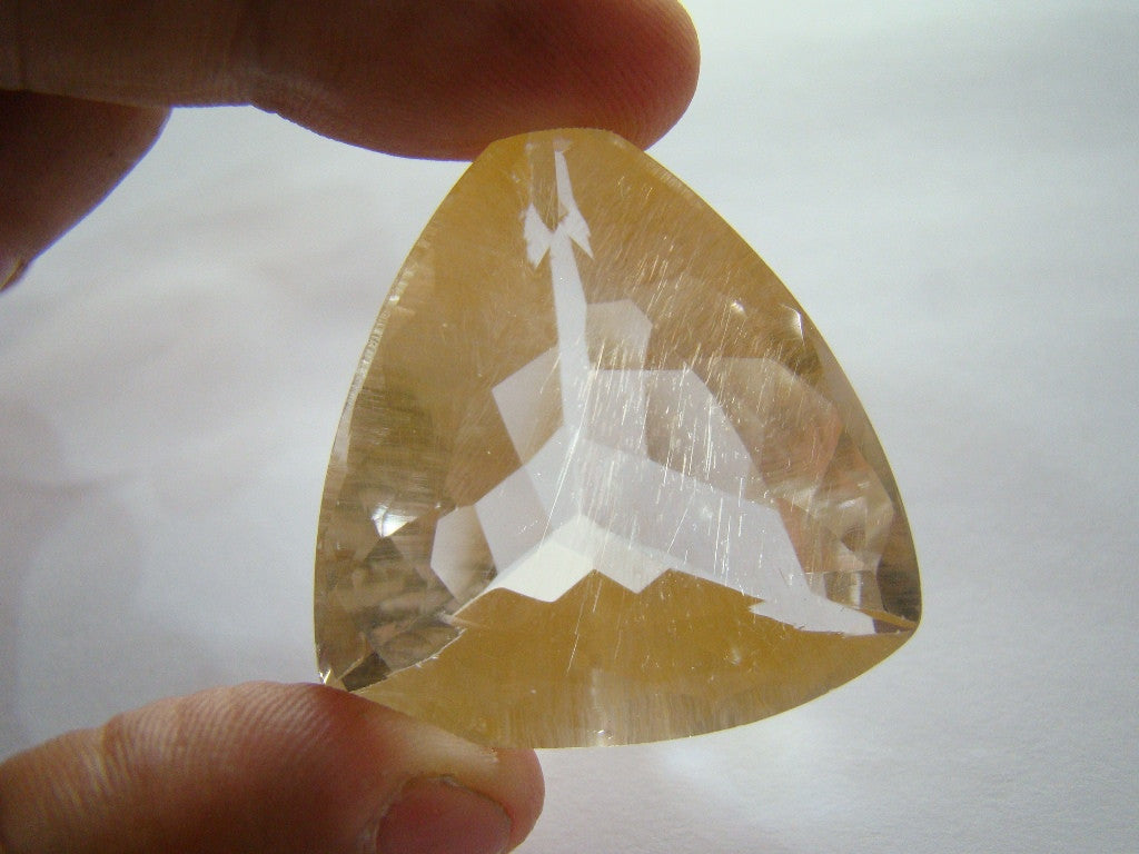 157ct Topaz With Golden Rutile 37x35mm
