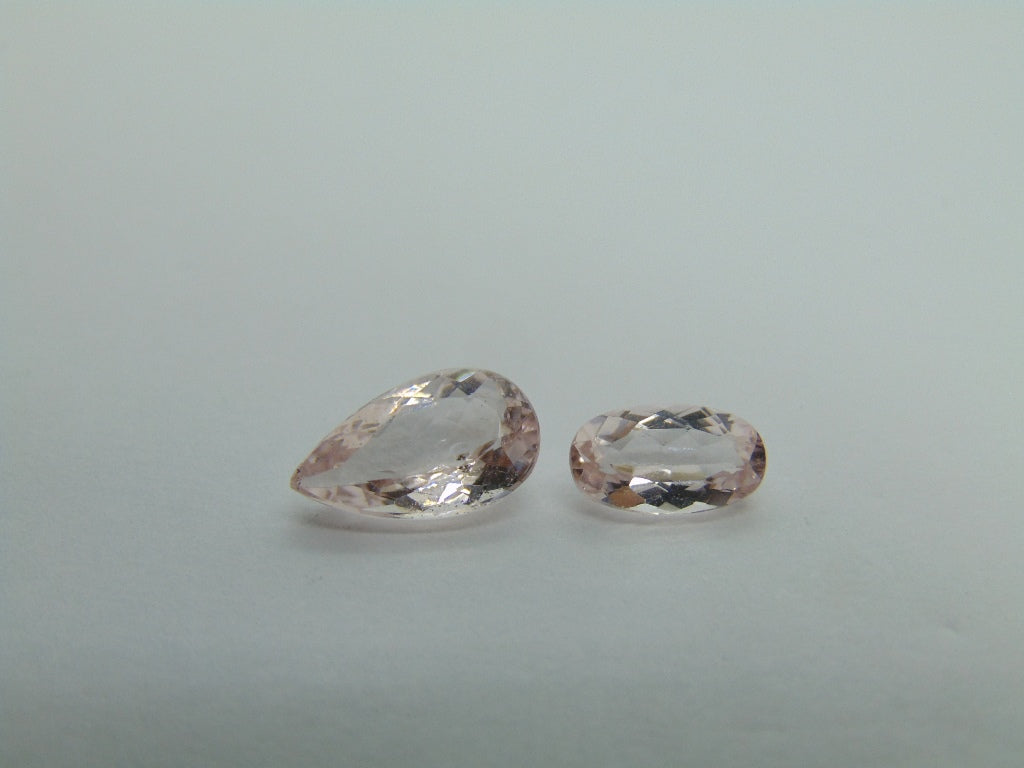 2,95ct Morganita 11x6mm 9x5mm