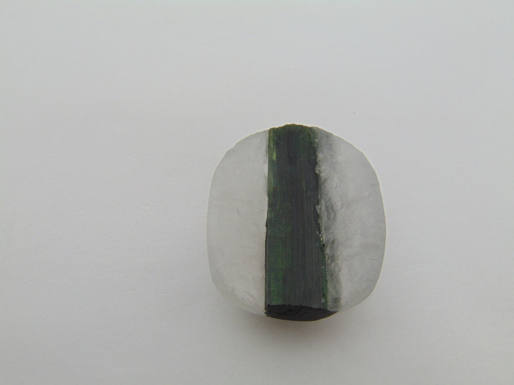 139cts Tourmaline With Crystal 35x30mm