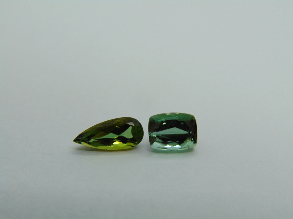 2.10ct Tourmaline 10x4mm 7x5mm