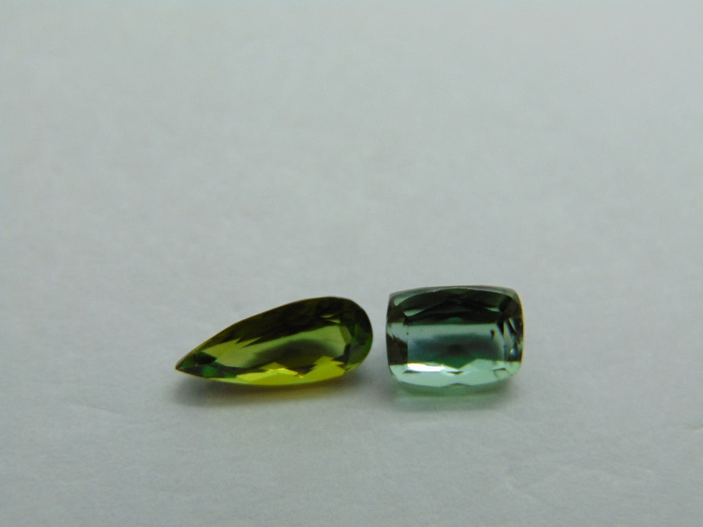 2.10ct Tourmaline 10x4mm 7x5mm