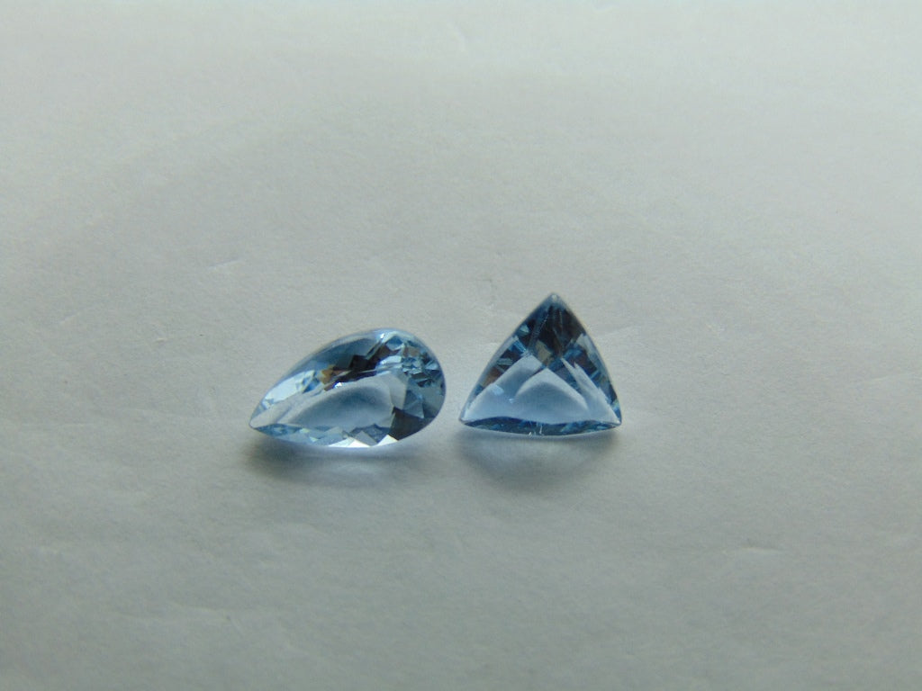 1.75ct Aquamarine 9x5mm 7mm