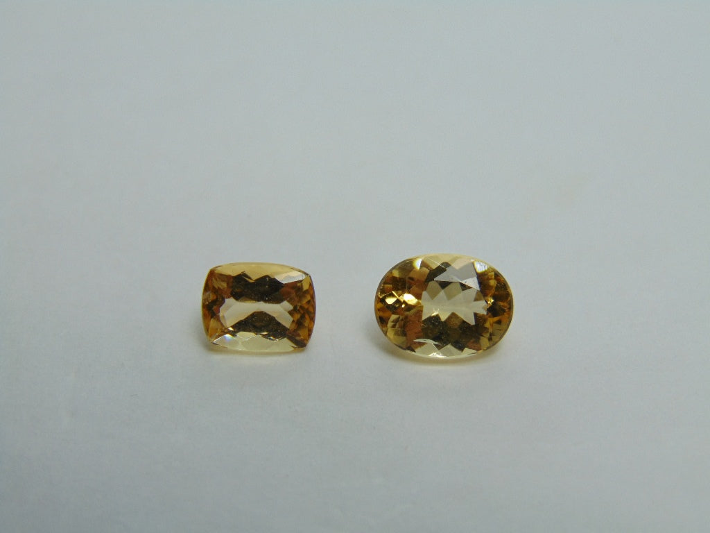 3.20ct Imperial Topaz 7x5mm 8x7mm