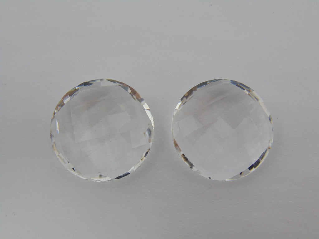 73.40ct Quartzo Cristal Par 25mm