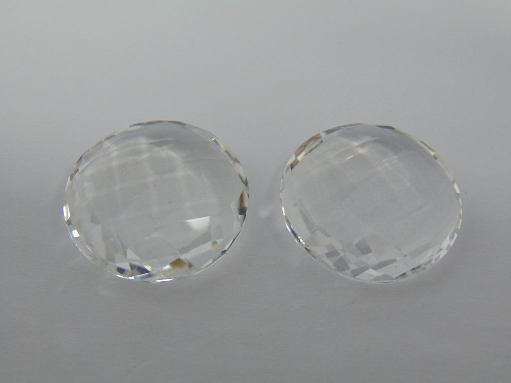 73.40ct Quartzo Cristal Par 25mm