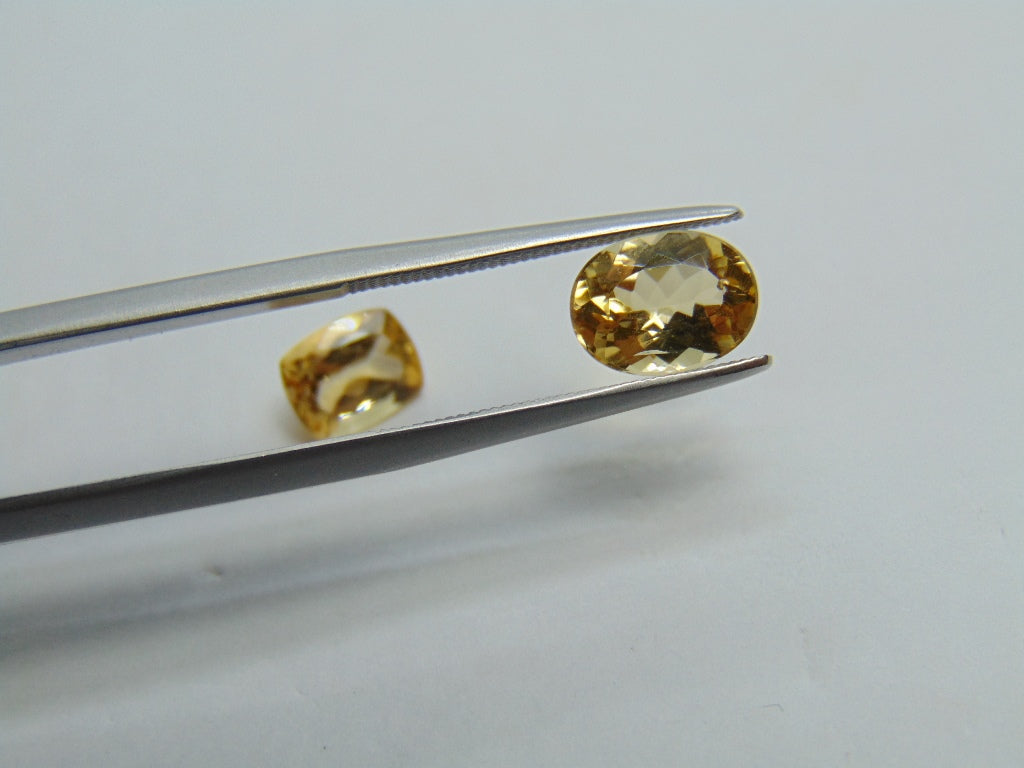 Topázio Imperial 3,20ct 7x5mm 8x7mm